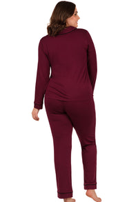 Burgundy Buttery Soft Bamboo Pajama Set