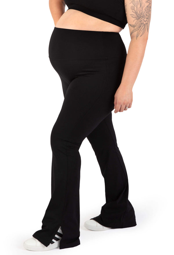 Maternity-Friendly Flare Leggings | High Waisted & Pet Hair Resistant