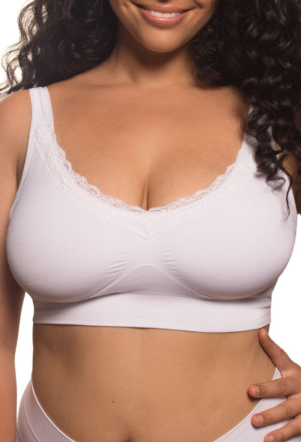 Lace Minimizer Wire Free Bra - Fancy 3 Pack