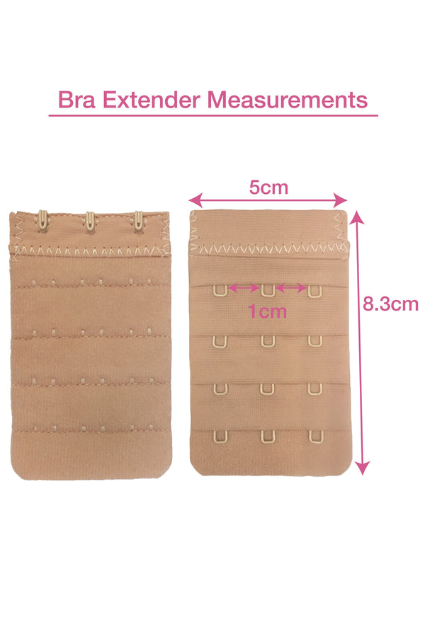 3 Pack Full Bust Wire Free Minimizer Bra + 3x4 Hook Bra Extender Set