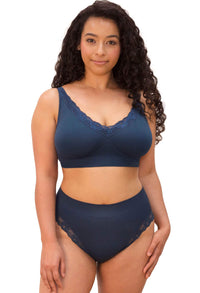 Lace Minimizer Wire Free Bra - Fancy 3 Pack