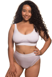 Lace Minimizer Wire Free Bra - Neutrals 3 Pack