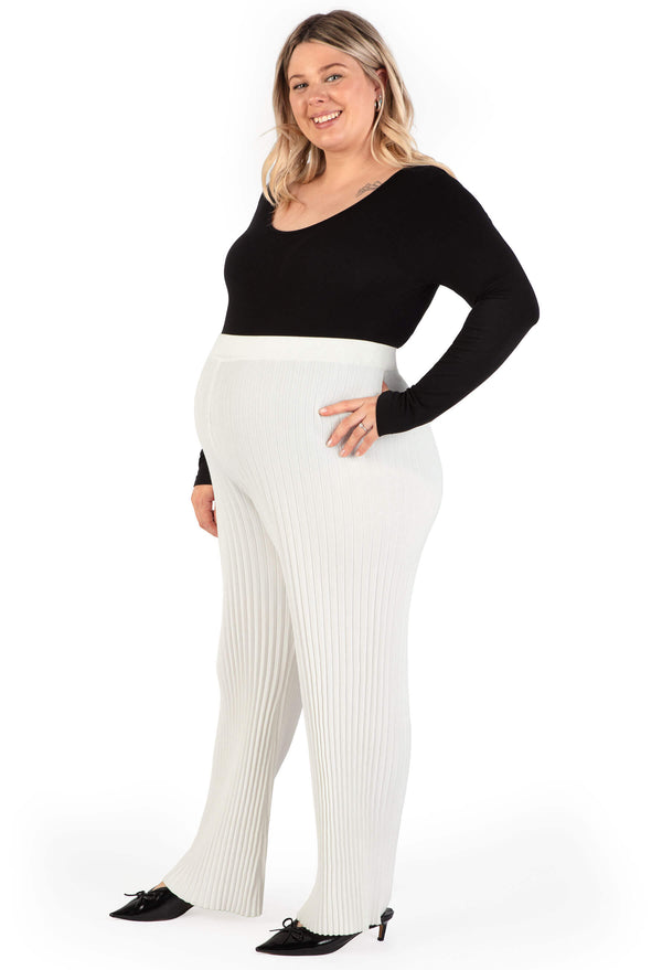 Maternity Long Sleeve Bamboo Bodysuit - 2 Pack