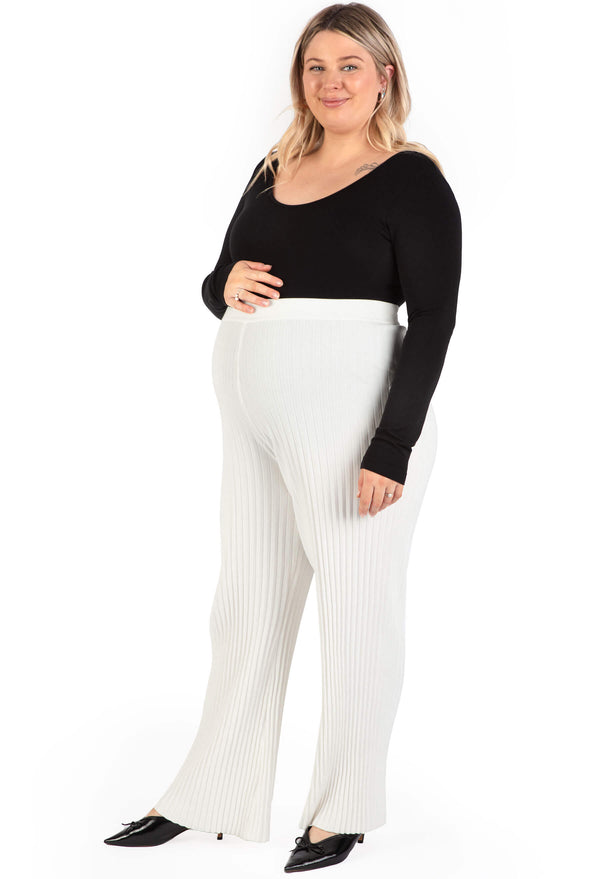 Maternity Long Sleeve Bamboo Bodysuit - 2 Pack