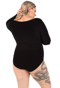 Maternity Long Sleeve Bamboo Bodysuit - 2 Pack