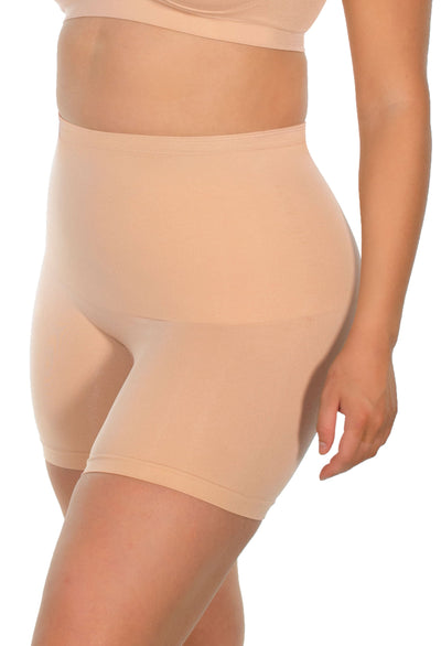 Targeted Tummy Control Stay-Up Shorts | Silicone Band