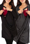 Bamboo Soft Drape Nursing Top - 2 Pack