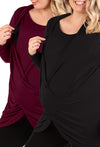 Bamboo Maternity & Easy Nursing Hospital Gown - 2 Pack