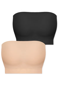 High Compression Minimizing Bandeau - 2 Pack