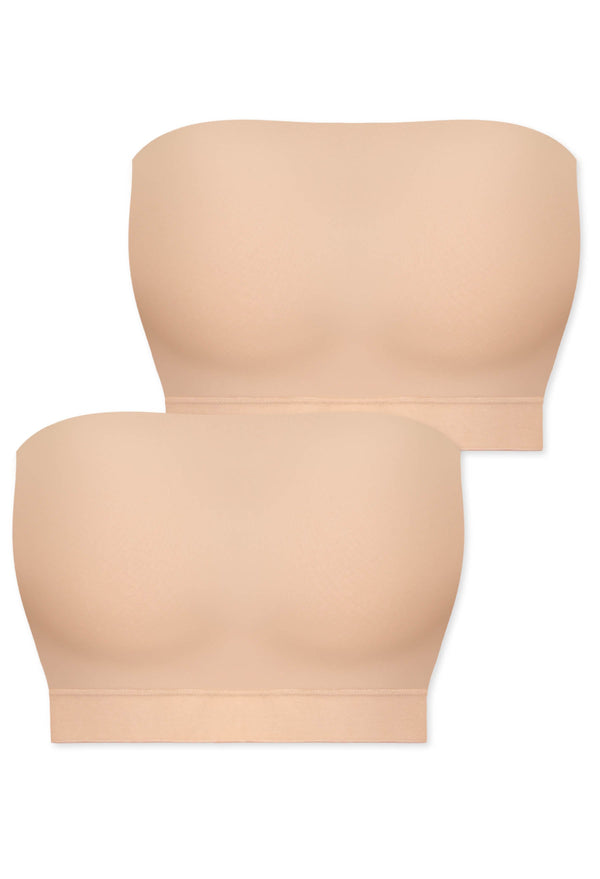High Compression Minimizing Bandeau - 2 Pack