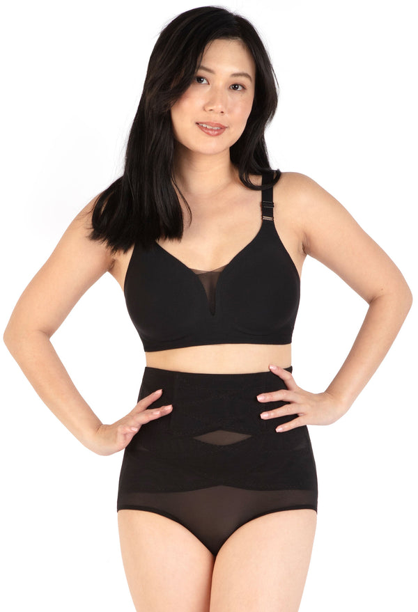 High Waist Power Mesh Tummy Control Brief