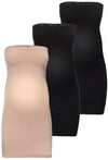 Maternity Strapless Mini Slip Dress/Skirt - 3 Pack