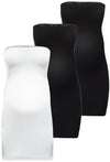 Maternity Strapless Mini Slip Dress/Skirt - 3 Pack