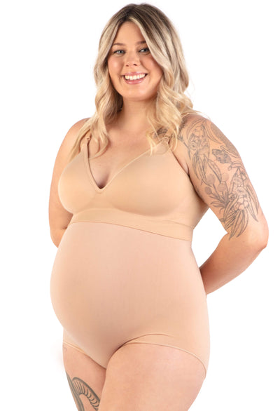 Maternity Underbust Cotton Rich Full Brief - Fancy 3 Pack