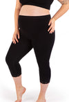 Maternity Anti Chafing High Rise 3/4 Cotton Rich Leggings - 3 Pack