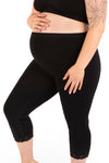 Maternity Anti Chafing High Rise 3/4 Cotton Rich Leggings - 3 Pack