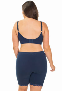 Anti Chafing Lace Midi Cotton Shorts - Seconds Sale