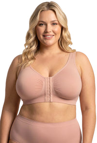 Padded Front Close Bra - Wirefree Support