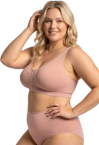 Padded Front Closure Bra for Seniors