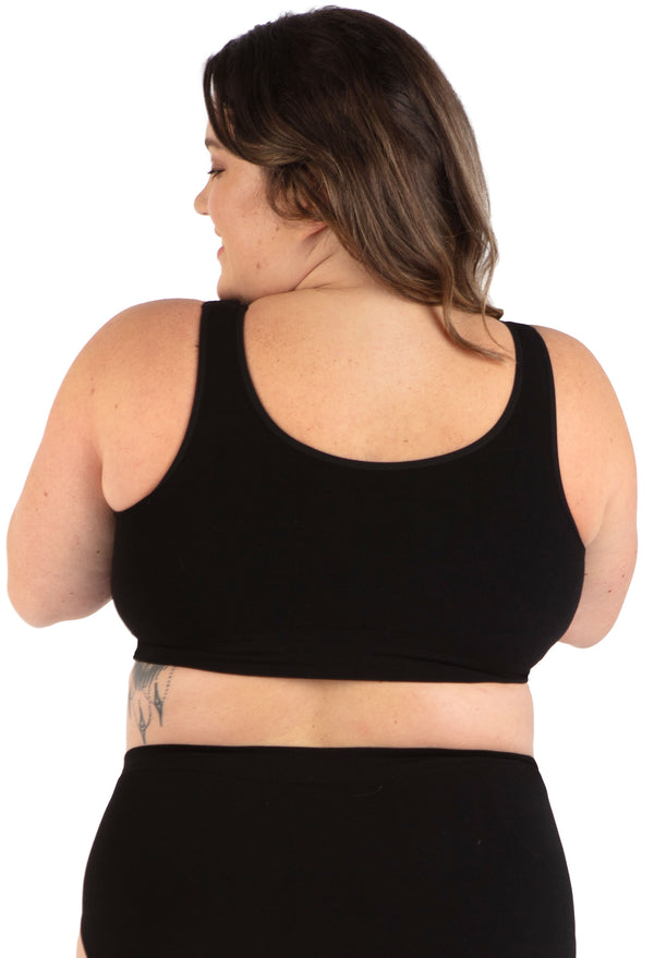 Padded Front Closure Bra for Seniors