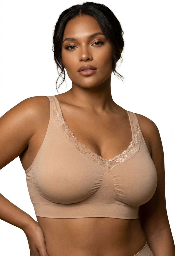 Lace Minimizer Wire Free Bra - 3 Pack