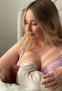 Soft bamboo nursing bra for pregnancy and breastfeeding
