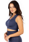 Plus Size Triple-layer Support Racer & High Waist Midi Biker Shorts