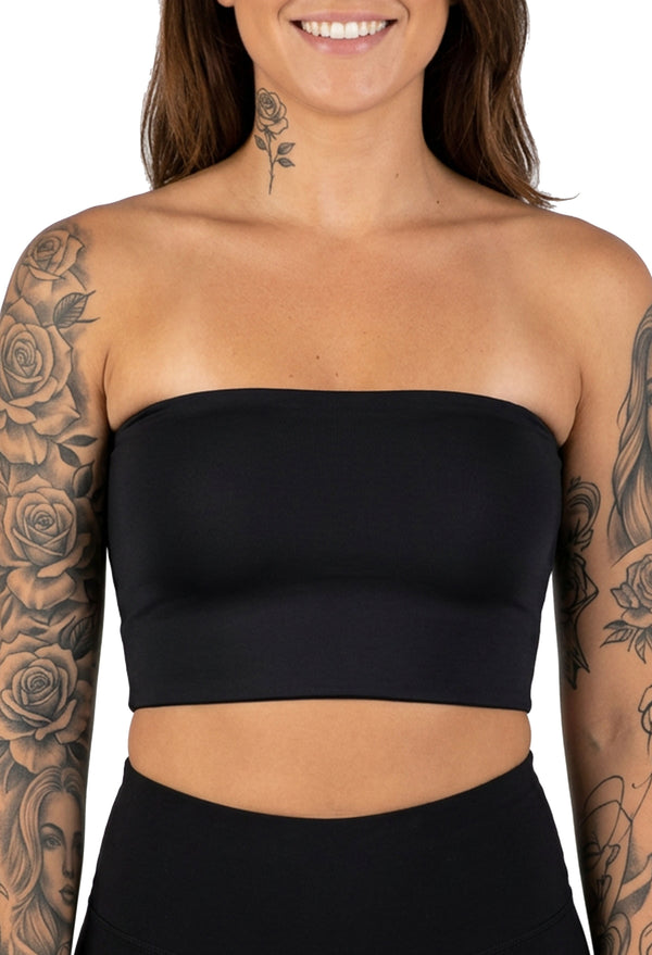 High compression chest binder designed for a smooth, flat chest appearance and everyday comfort