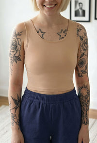 Cotton Chest Binder Crop Tank