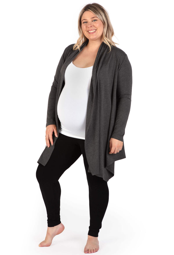 Maternity Bamboo Waterfall Cardigan
