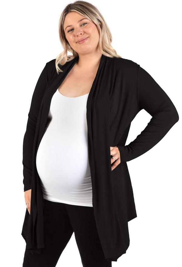 Maternity Bamboo Waterfall Cardigan - 2 Pack