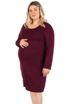 Bamboo Long Sleeve Maternity & Nursing Dress - 2 Pack