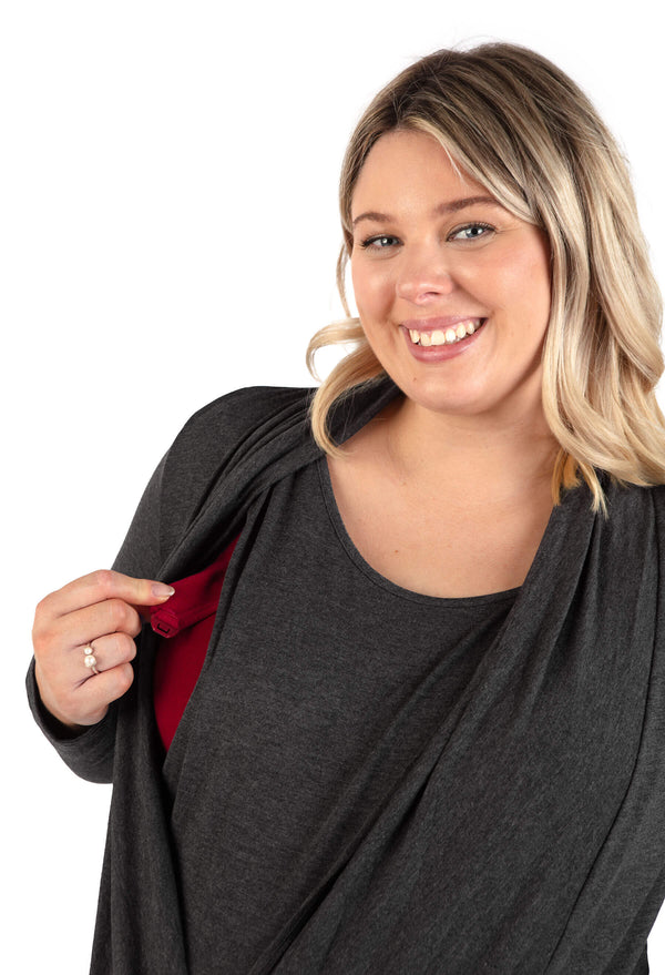 Bamboo Maternity & Easy Nursing Hospital Gown - 2 Pack