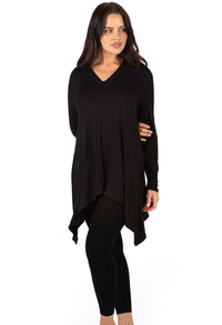 Bamboo V Neck Tunic Top - 2 Pack