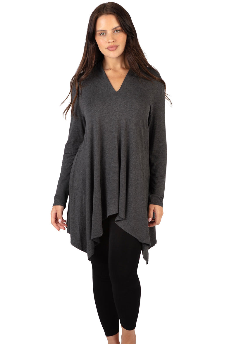 Bamboo V Neck Tunic Top - 2 Pack