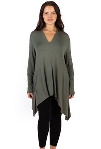 Bamboo V Neck Tunic Top - 2 Pack