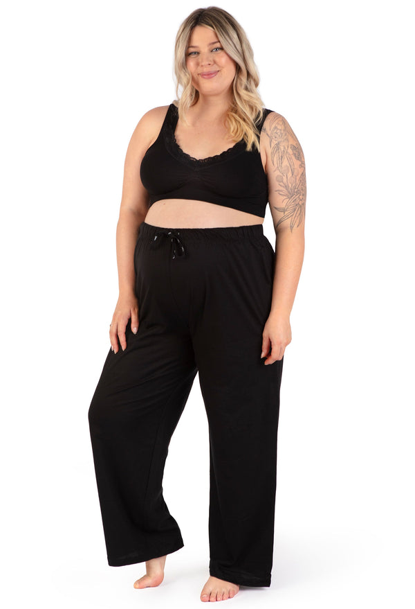 Maternity 100% Cotton Pajama Pants - 2 Pack
