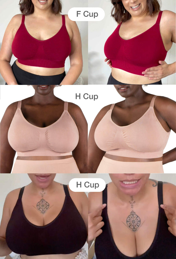 Bamboo Padded Wire Free Bra - Neutrals 3 Pack