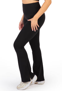 Long Line Mesh Racer Back Sports Bra & Flare Leggings Set