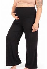 Bamboo Soft-Waist Pregnancy Pajama Pants