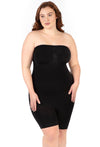 Curvy Shapewear Bodysuit Strapless Shorts | BodySleek