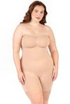 Curvy Shapewear Bodysuit Strapless Shorts | BodySleek