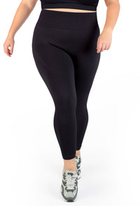 Plus Size Triple-layer Support Racer & High Waist Full Length Leggings