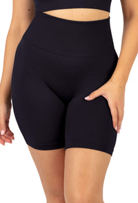 Plus Size Triple-layer Support Racer & High Waist Midi Biker Shorts
