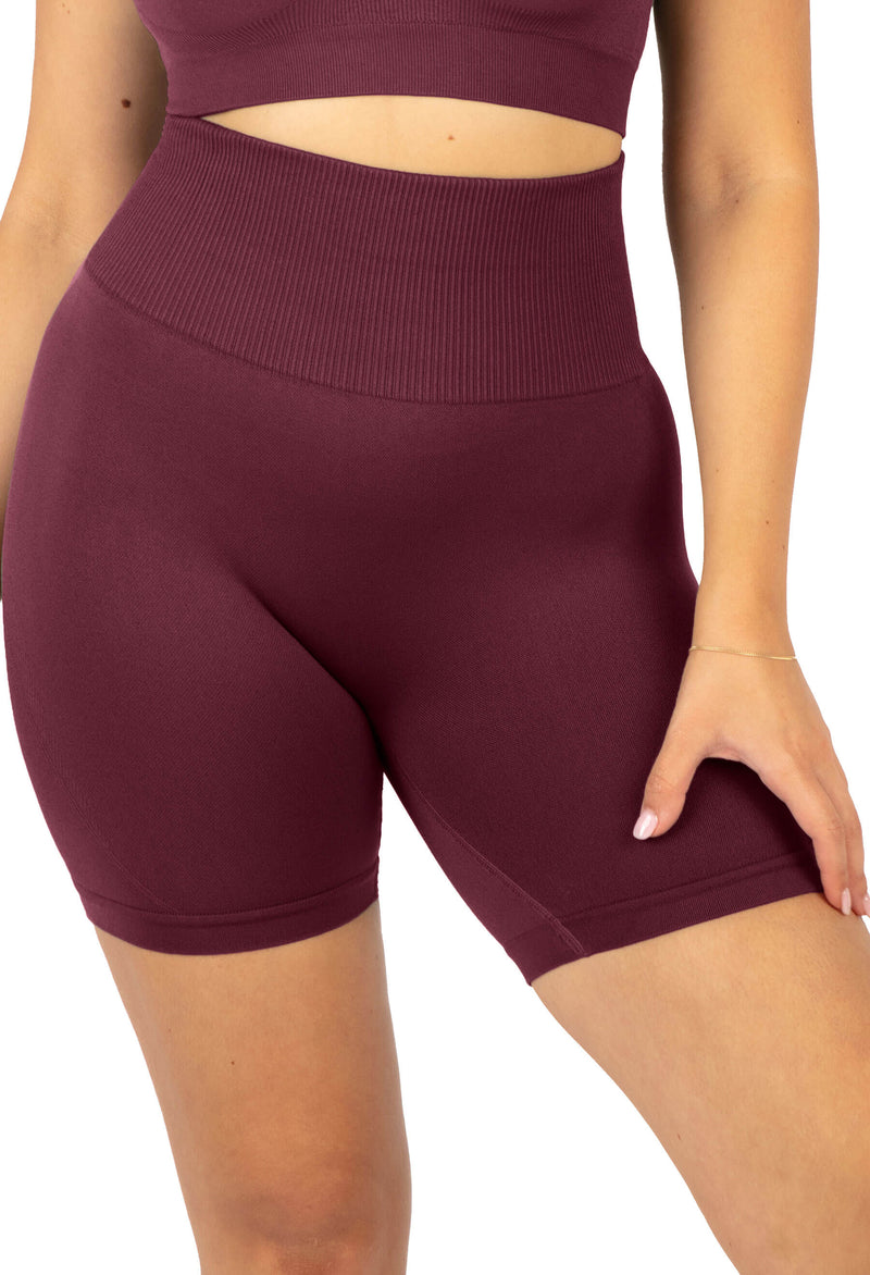 Plus Size Triple-layer Support Racer & High Waist Midi Biker Shorts