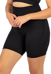 Plus Size Triple-layer Support Racer & High Waist Midi Biker Shorts