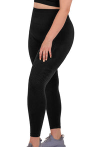 Honeycomb Contour Seamless Leggings - 2 Pack