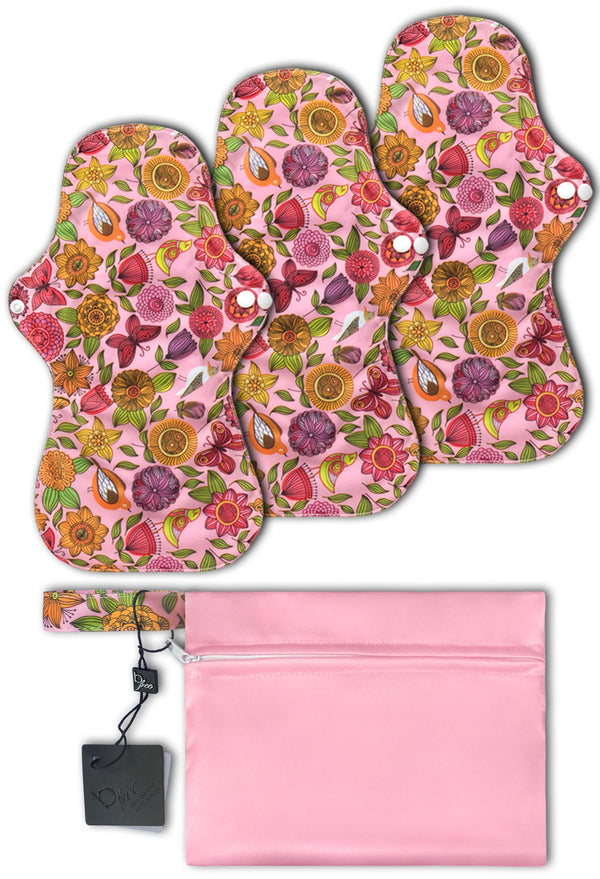 Washable Light Incontinence Pads - 3 Pack