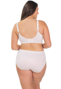 Bamboo Nursing Bra + High Cut Undies White Set