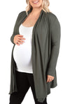 Maternity Bamboo Waterfall Cardigan